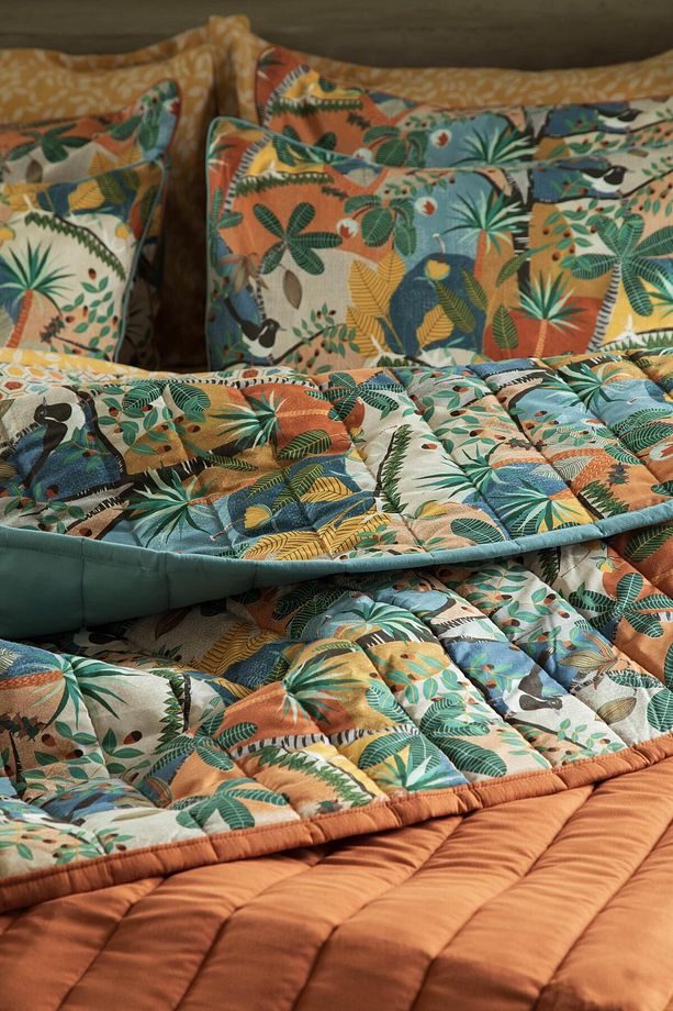 Çift Kişilik Yatak Örtüsü Nevresim Set Forest Terracotta - Yatak Ortusu - 3