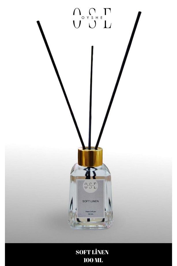 Oyshe Soft Linen Çubuklu Oda Kokusu Bambu Çubuklu Gelin Çiçeği Reed Diffuser 100ml - 1