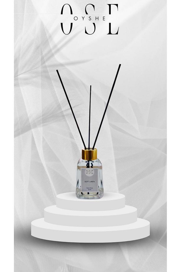 Oyshe Soft Linen Çubuklu Oda Kokusu Bambu Çubuklu Gelin Çiçeği Reed Diffuser 100ml - 2