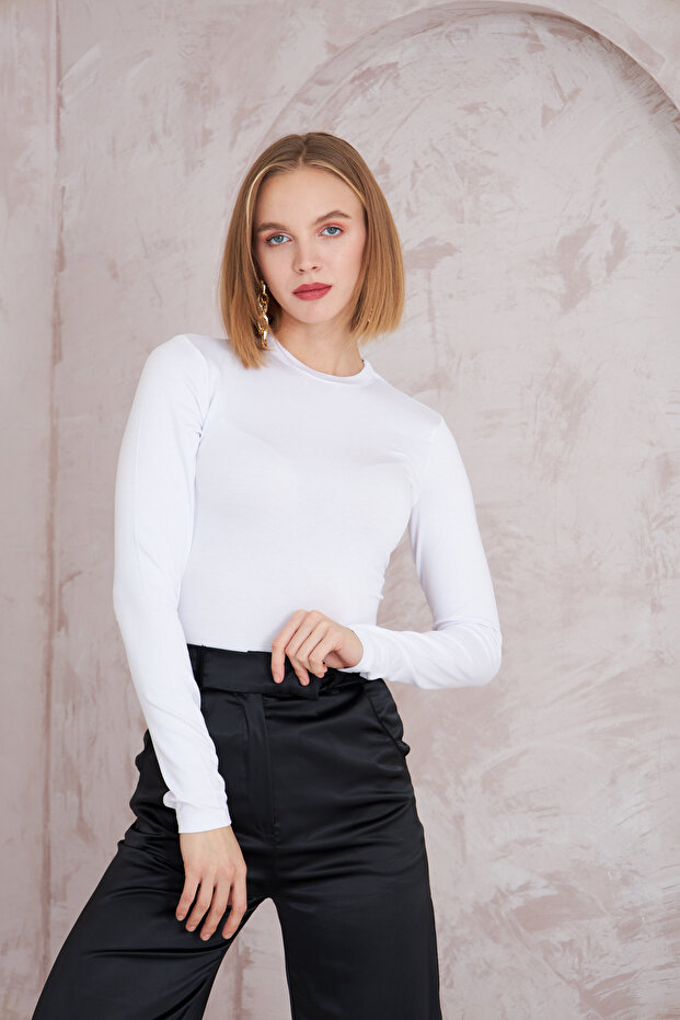 Women's Leila Cotton Long Sleeve Bodysuit