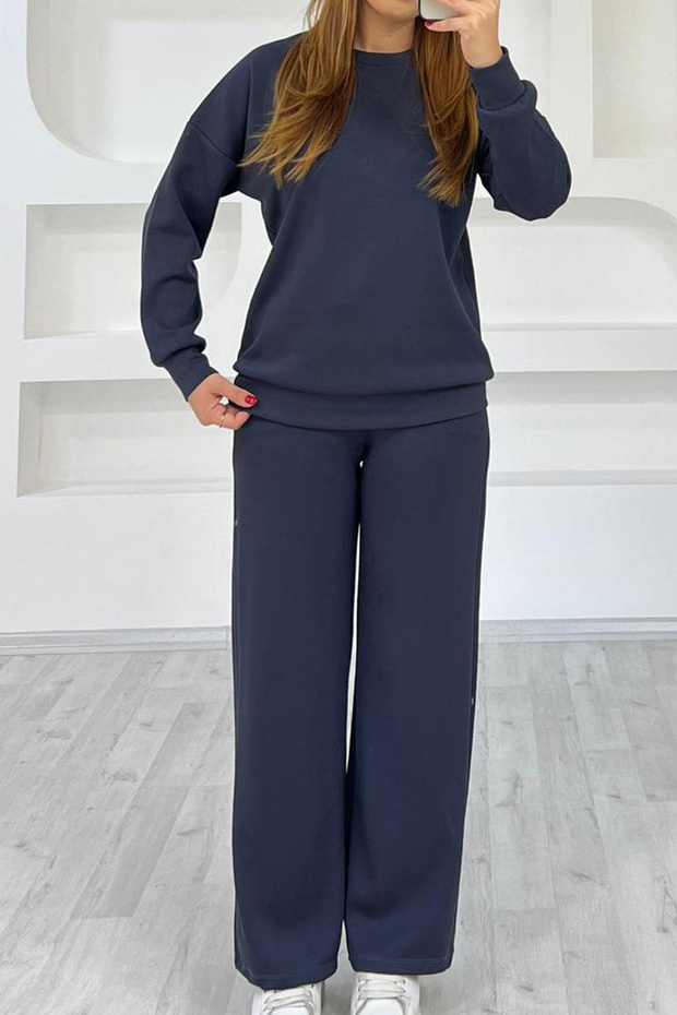 Modal Fabric Basic Tracksuit Set - 1