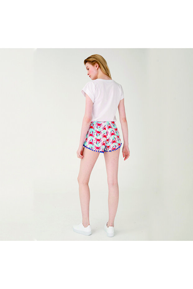 شورت قصير بنقشة السلطعون - 7