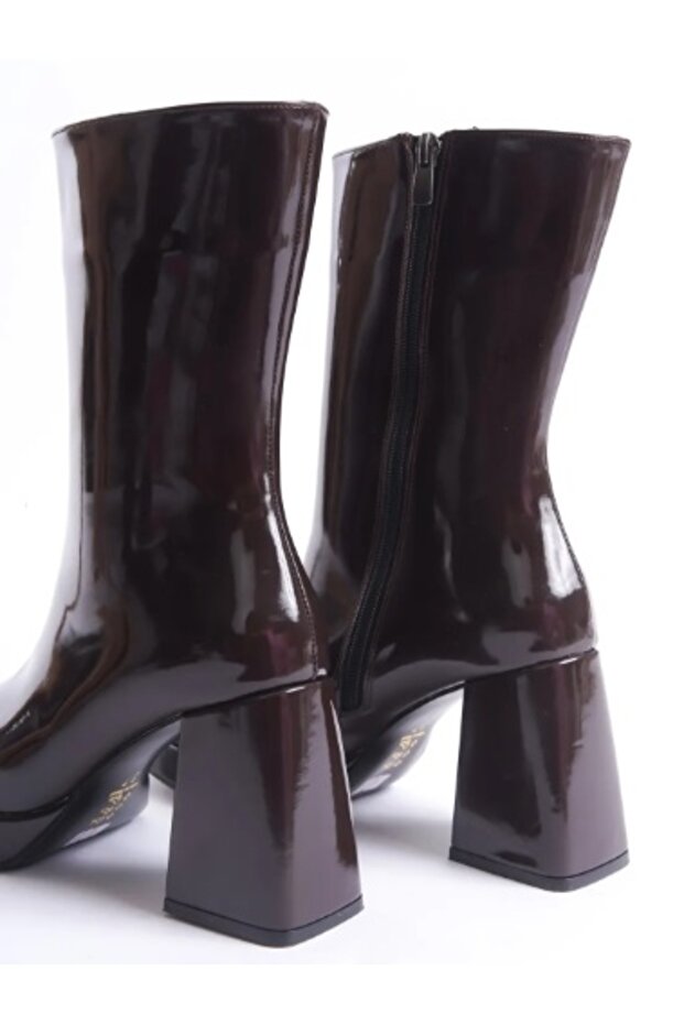 Platform Kalın Yüksek Topuk Bot - 3