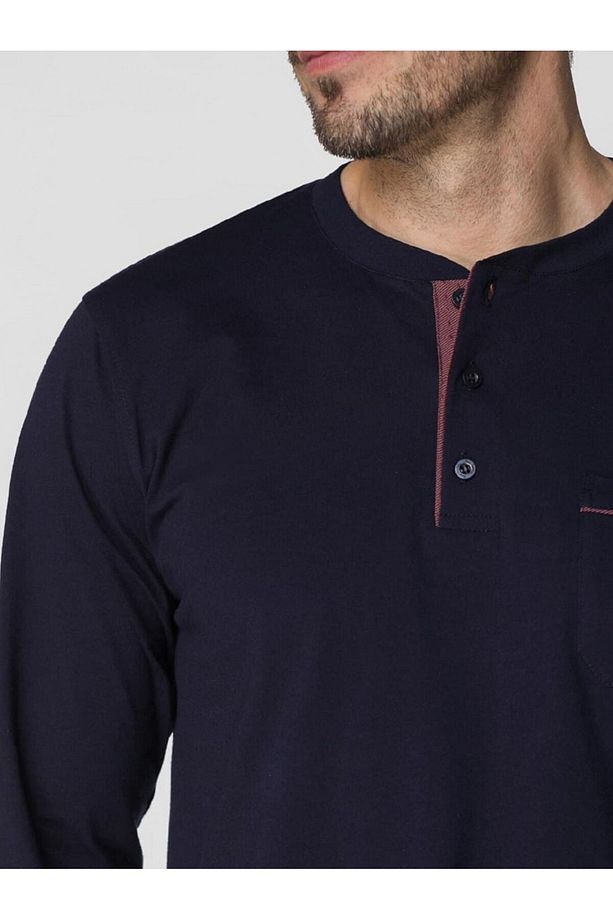 %100 Pamuklu Penye Kutulu Erkek Çeyiz Pijama Takımı Q5.U.4O.K5.K.A4.P.C - 2
