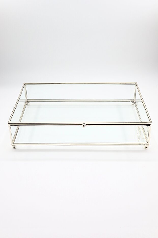 علبة شوكولاتة زجاجية مقاس 20*30