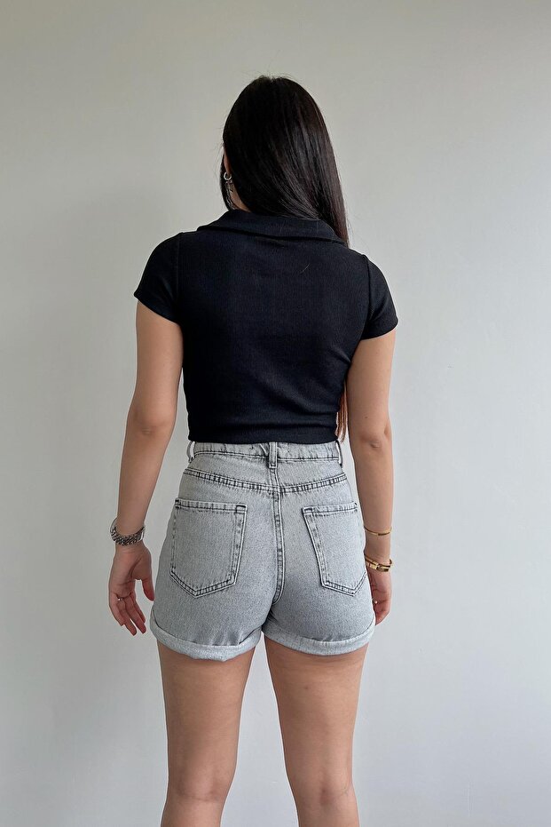 FOLDED SHORTS GRAY - 5