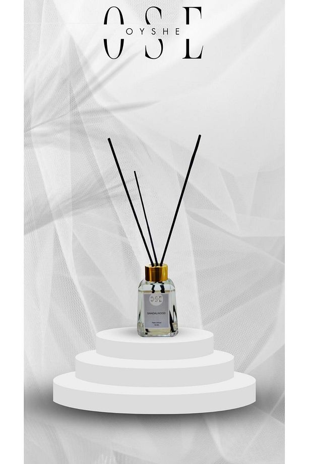 Oyshe Sandal Ağacı Çubuklu Oda Kokusu Bambu Kokusu Sandal Wood Reed Diffuser 100 ml - 2