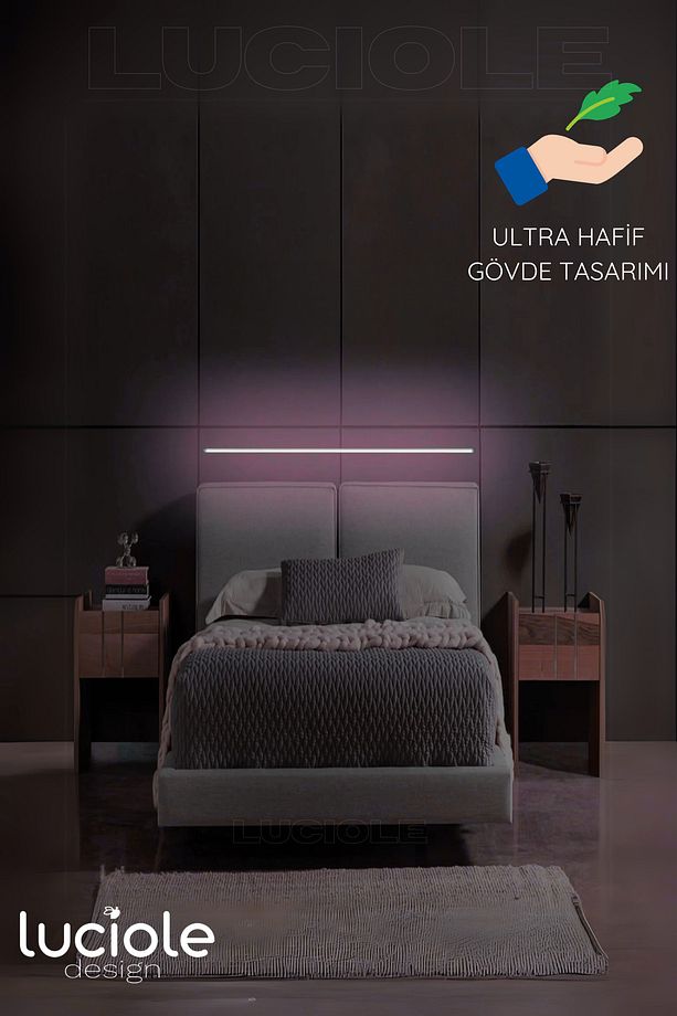 Rgb Led Abajur Aplik Gece Lambası Lambader Renkli Uzaktan Kumandalı Işık - Ledtube5 - 6