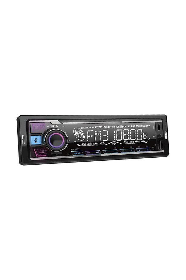 X-400BT-FM-MP3-WMA-FLAC-BT 5.1-USB 2A ŞARZ-2 ANFİ ÇIKIŞLI-İOS-ANDROİD APP KONTROL OTO TEYP - 1