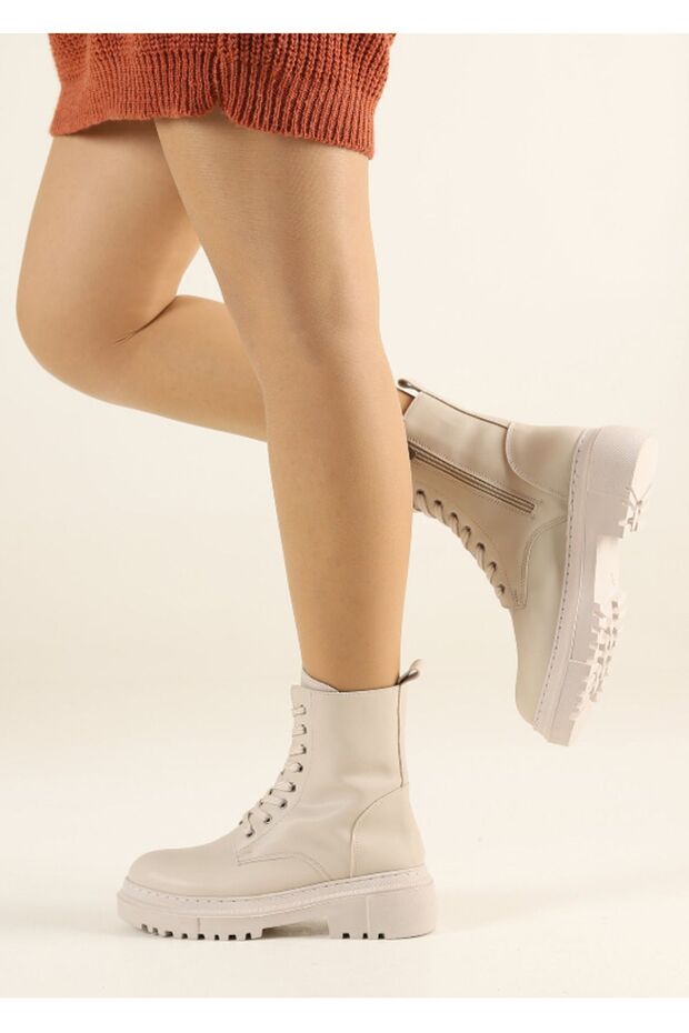 Ten Bağcıklı Fermuarlı Bot - 2