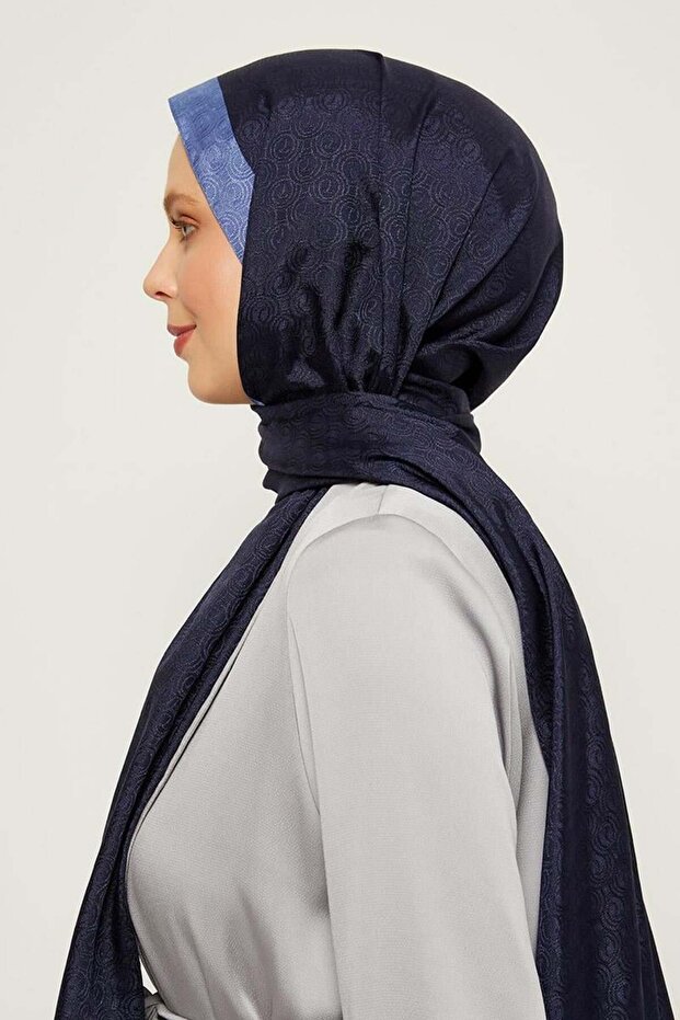 Ring Patterned Monogram Shawl - 2