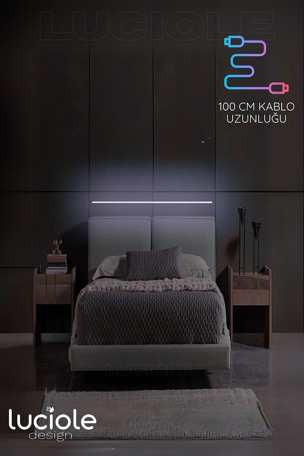 Rgb Led Abajur Aplik Gece Lambası Lambader Renkli Uzaktan Kumandalı Işık - Ledtube7 - 2