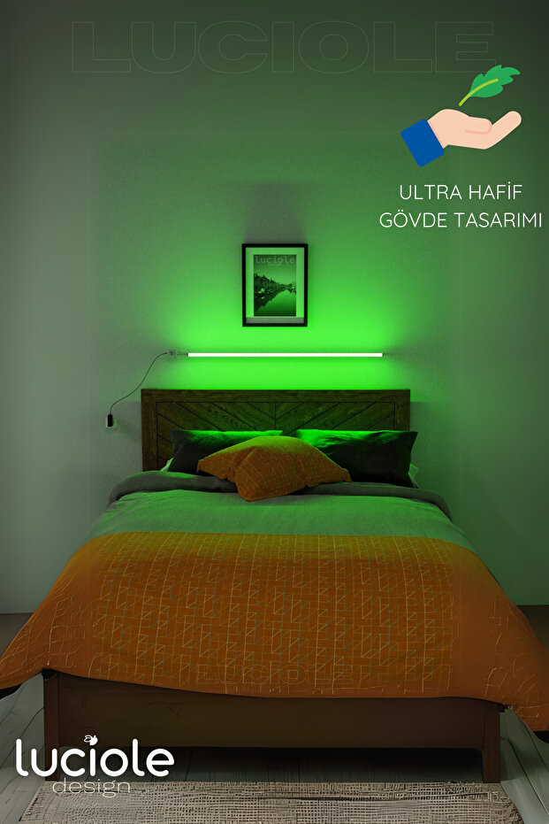 Yatak Tv Üstü Led Lambader Işık Uzaktan Kumandalı Renk Animasyon Yapışkanlı Bedlightbe - 5