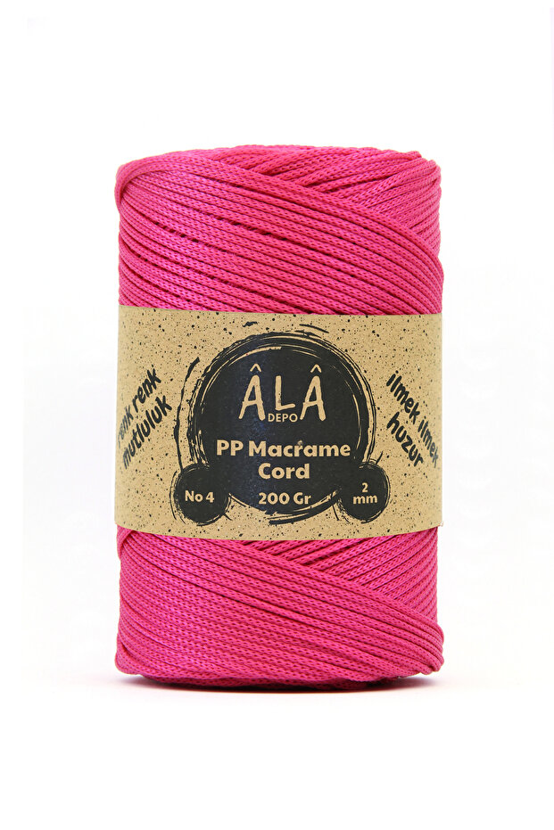 سلسلة مكرامية بوليستر (PP) 200 جرام - سلسلة 2 مم، سلسلة وحقيبة - 1