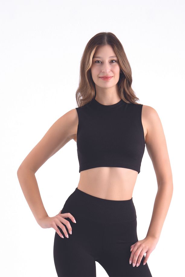 Kadın Fitilli Crop Atlet - 1
