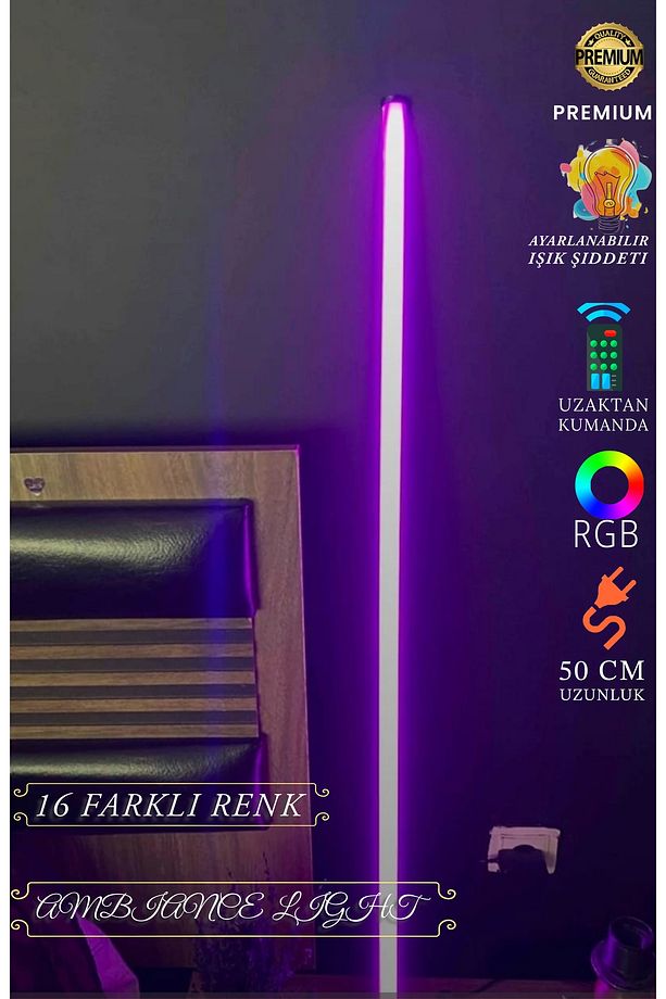 RGB Led  lambader kumandalı 4 animasyonlu - 1