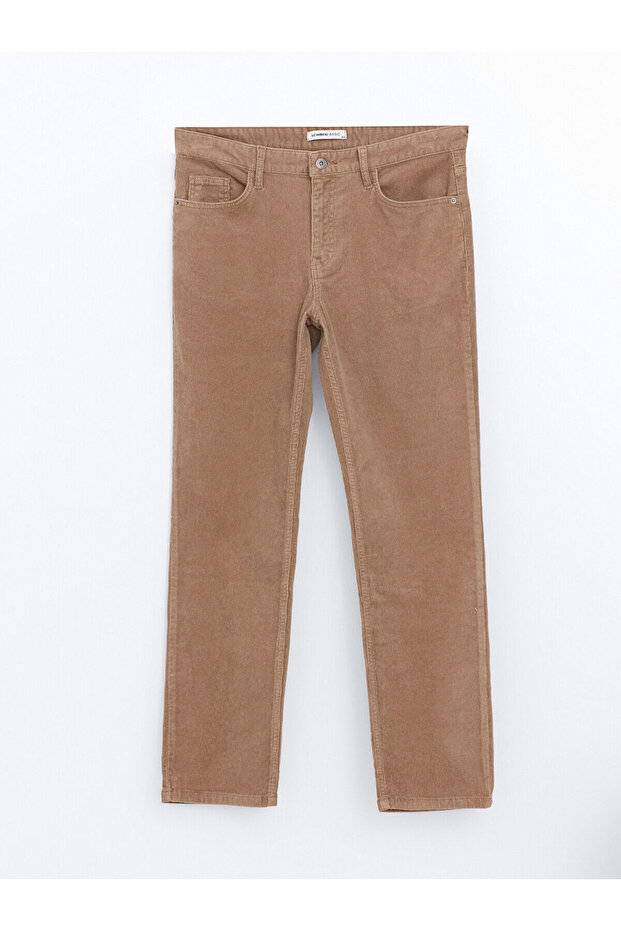 LCW Standart Kalıp Kadife Erkek Chino Pantolon - 5
