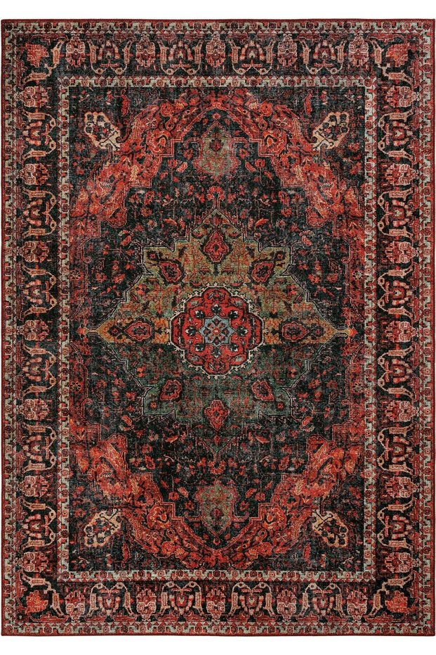 Private Burgundy Ethnic Pattern Authentic Woven Chenille Carpet Antique Vintage Belly Rug for Living Room