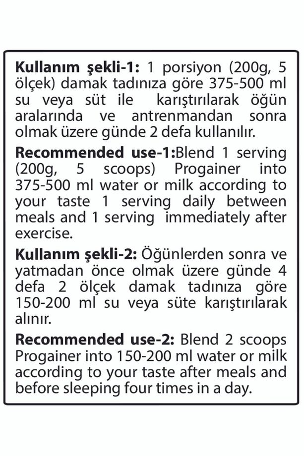 Progainer Çilekli Çilek 5000 gr Gainer Karbonhidrat - 7