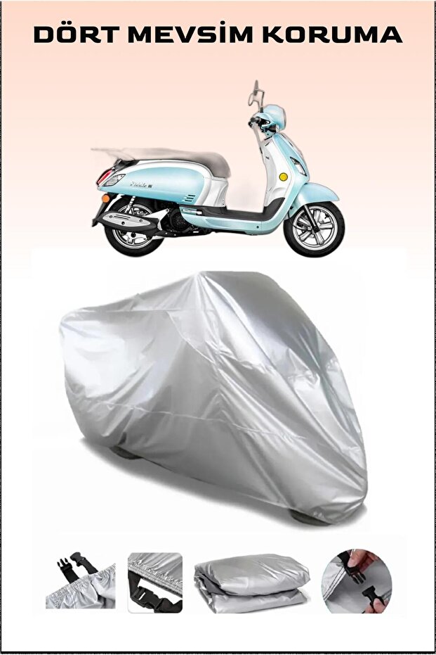 Sym Fiddle III 200i Compatible Motorcycle Cover, Engine Protector