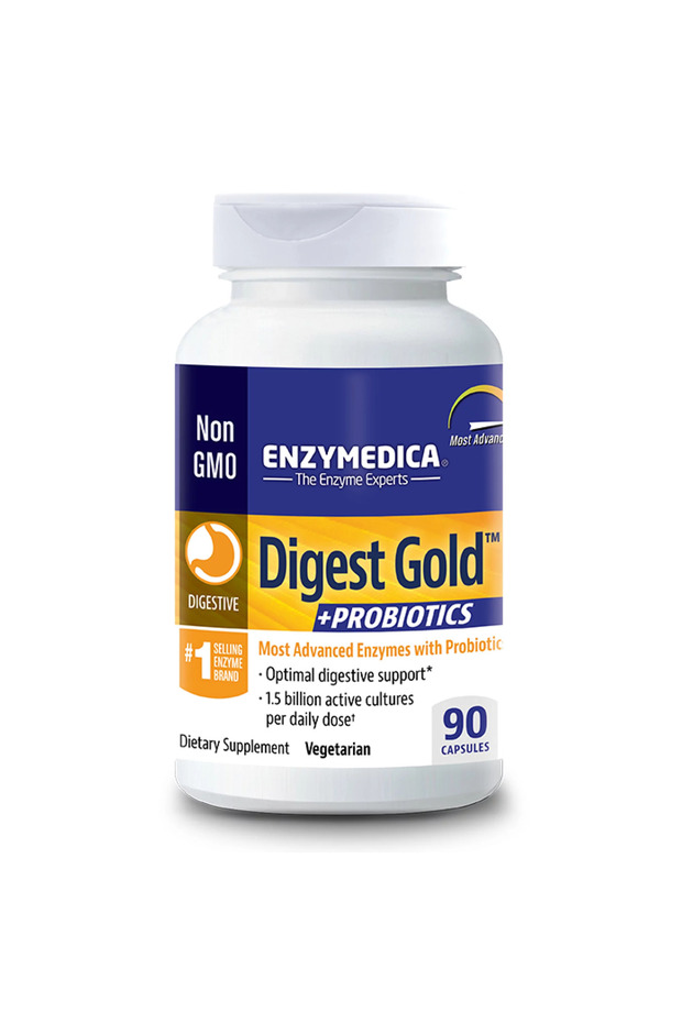 Digest Gold + Probiotics Dietary Supplement, 90 Capsules