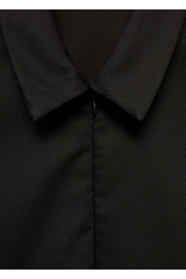 Fermuarlı kısa elbise - 7