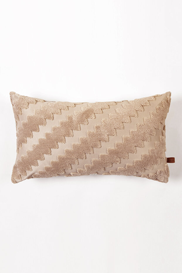 Bohemian Custom Design Zigzag Natural Punch Ponch Pattern Rectangular Decorative Throw Pillow Cover - 2