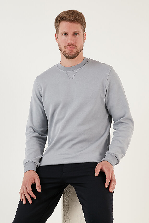 Cotton Relaxed Fit Crew Neck Sweat Men's Sweat 5905453
