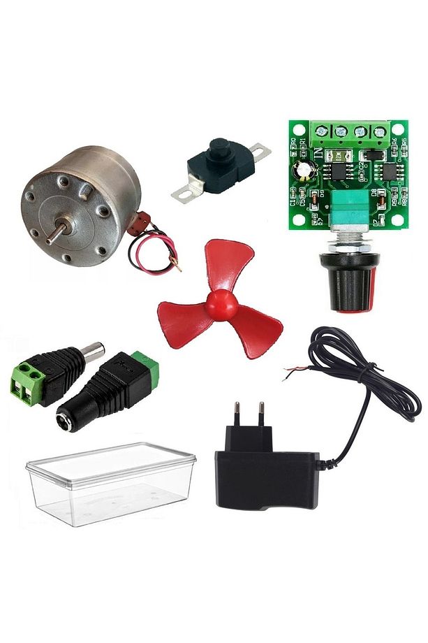 Kutulu 4 in 1 Basit Motor Deney Seti (4 Devre) - Öğrenci Elektrik Devresi - 1