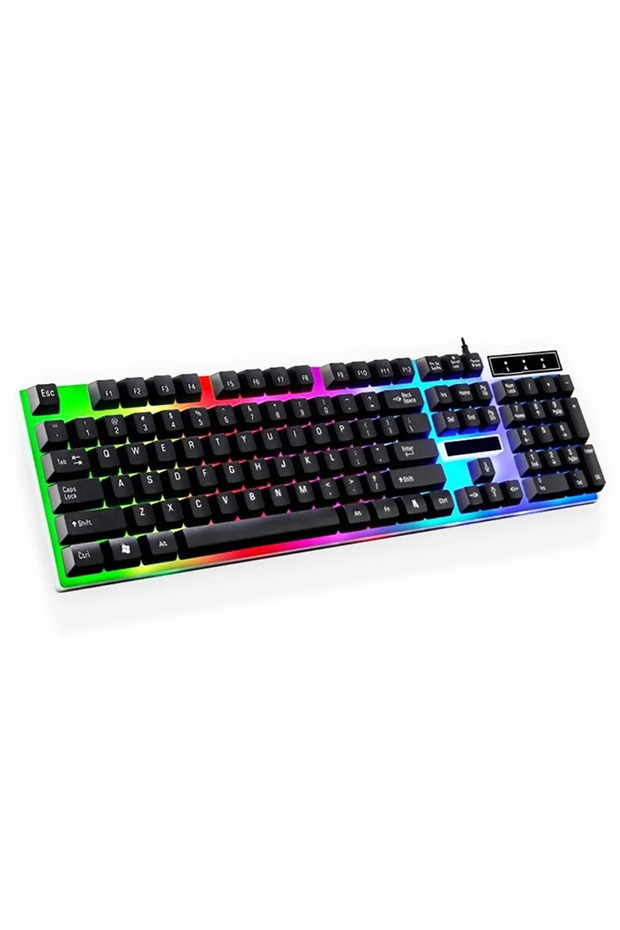 Profesyonel Oyuncu Klavye - Mouse - Mousepad Set Işıklı Rgb Aydınlatmalı Set MAS-2 - 4