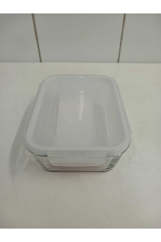 Feyzade Fresco Glass Locked Storage Container 1 Pcs Rectangular (1200 Cc)-(Frs-257)