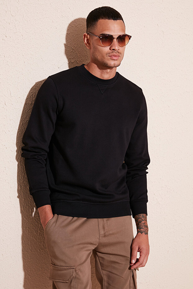 Cotton Relaxed Fit Crew Neck Sweat Men's Sweat 5905453
