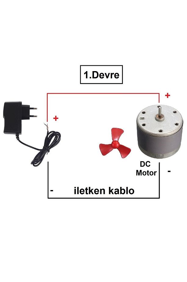 Kutulu 4 in 1 Basit Motor Deney Seti (4 Devre) - Öğrenci Elektrik Devresi - 2