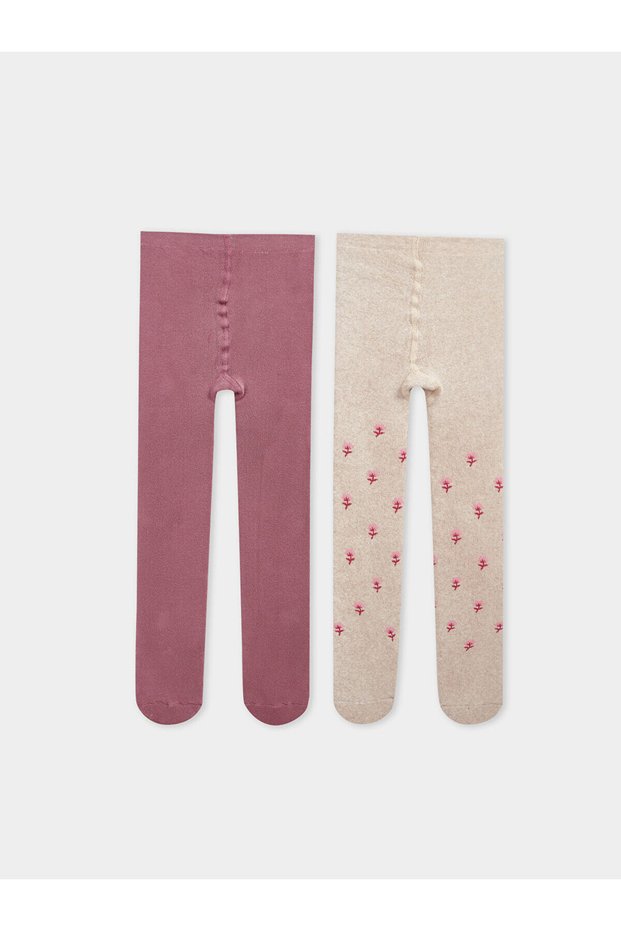 Lcw Baby Printed Baby Girl Pantyhose 2-Pack (W4)