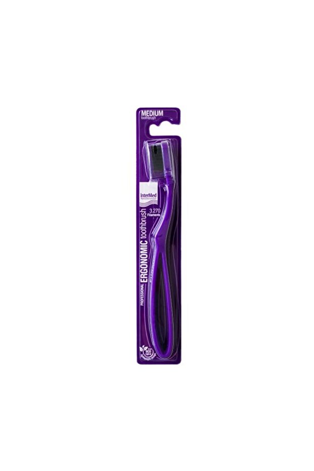 Ergonomic Toothbrush Medium Purple