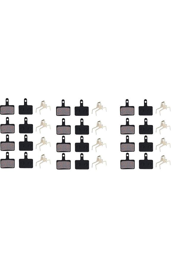 12 Set Bisiklet Hidrolik Mekanik Disk Kaliper Fren Balatası BP 10 KARE Model Bisiklet Balata - 1