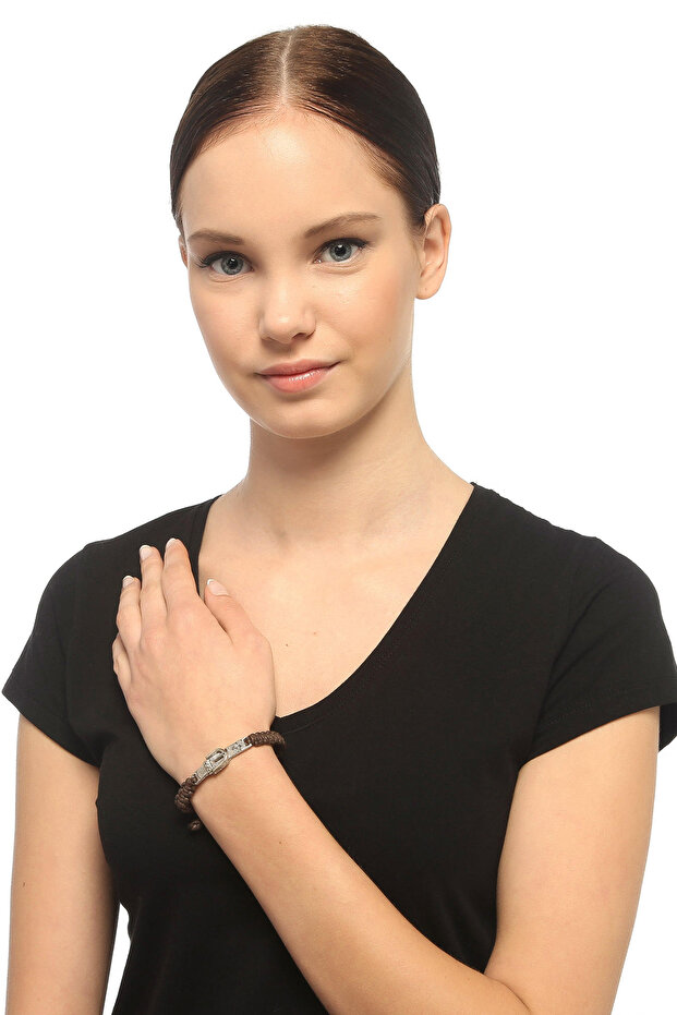 Belt Buckle Figure Knitted Women's Bracelet