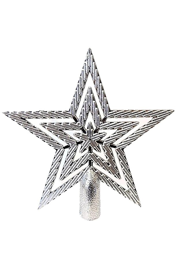 Christmas Pine Tree Gold Gold Hill Star New Year Metallic Hill Ornament Star 10cm