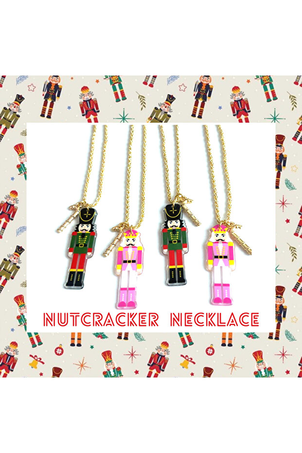 Nutcracker Kurşun Asker Yılbaşı Charm Kolye - 4