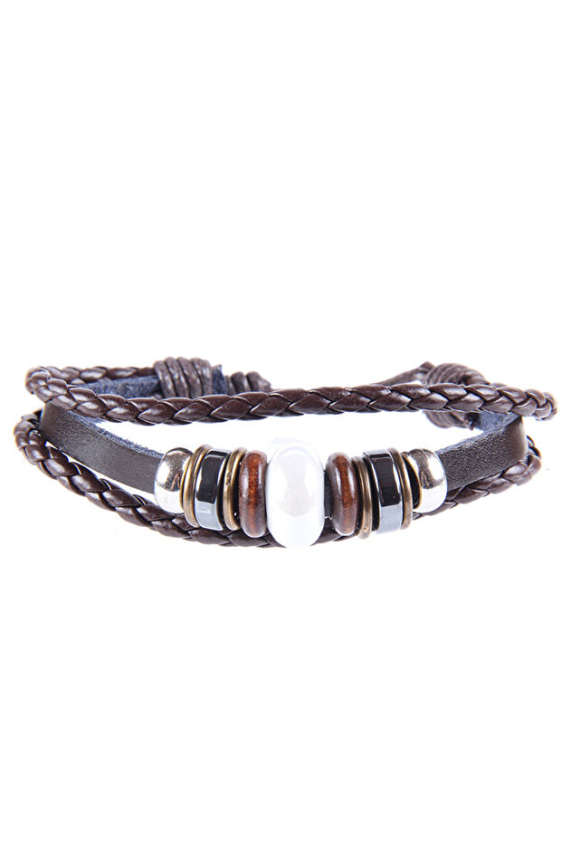 Survive White Beaded Unisex Bracelet