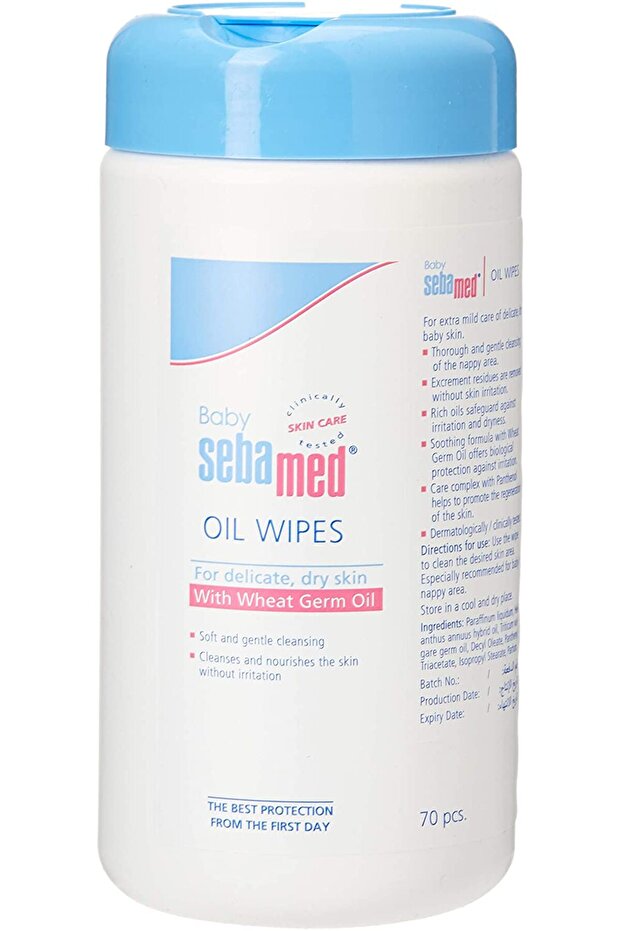 Sebamed 72 Pieces Oil Wipe Set for Baby