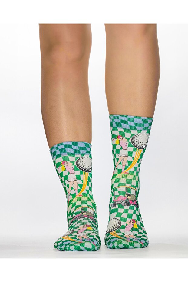 CHECK GOLF Lady Socks