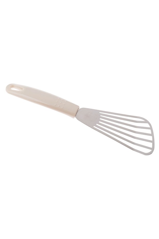 Stainless Steel Plaster With Multi-Colored Plastic Handle