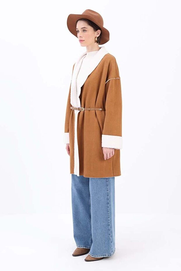 Camel-Süet Welsoft Kaban - 2