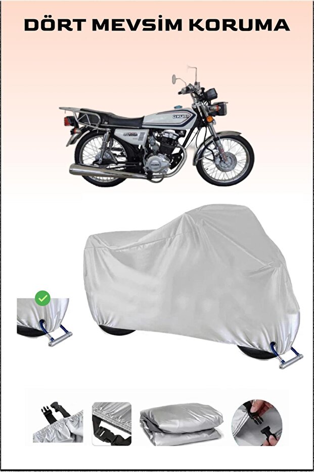 Motorcycle Cover with Lock Compatible for Kuba Cheetah 150R, Secure, Waterproof , Durable Fabric.