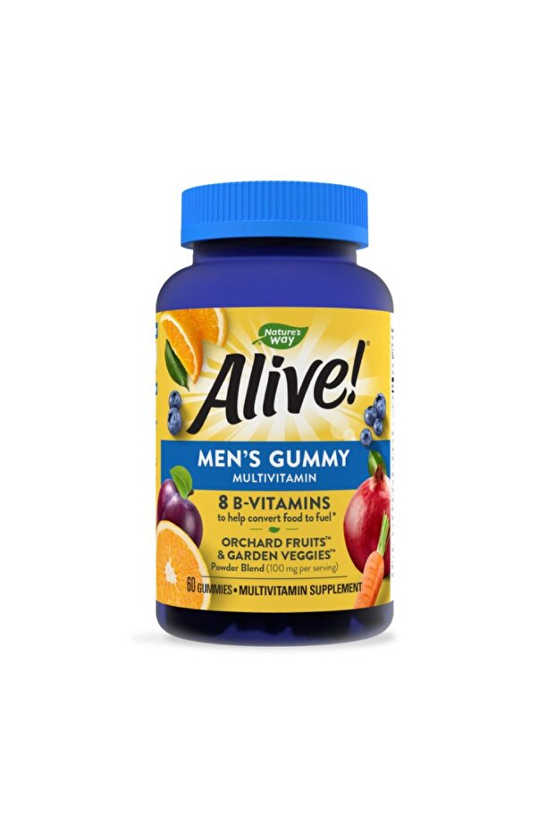 Alive Men Multivitamin Supplement, 60 Gummies
