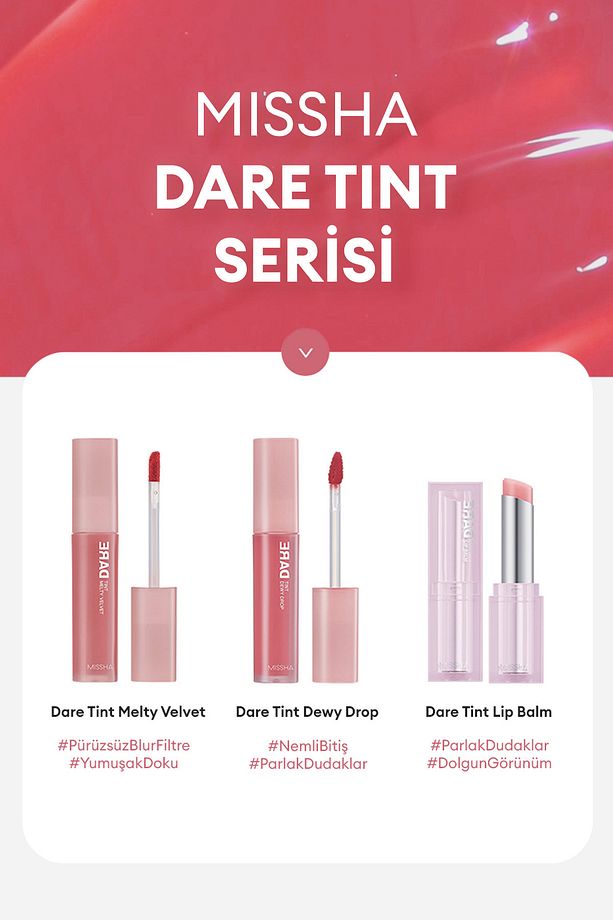 Uzun Süre Kalıcı, Nemli Bitiş Sunan Parlak Tint Dare Tint Dewy Drop (Mauve Fog) - 8