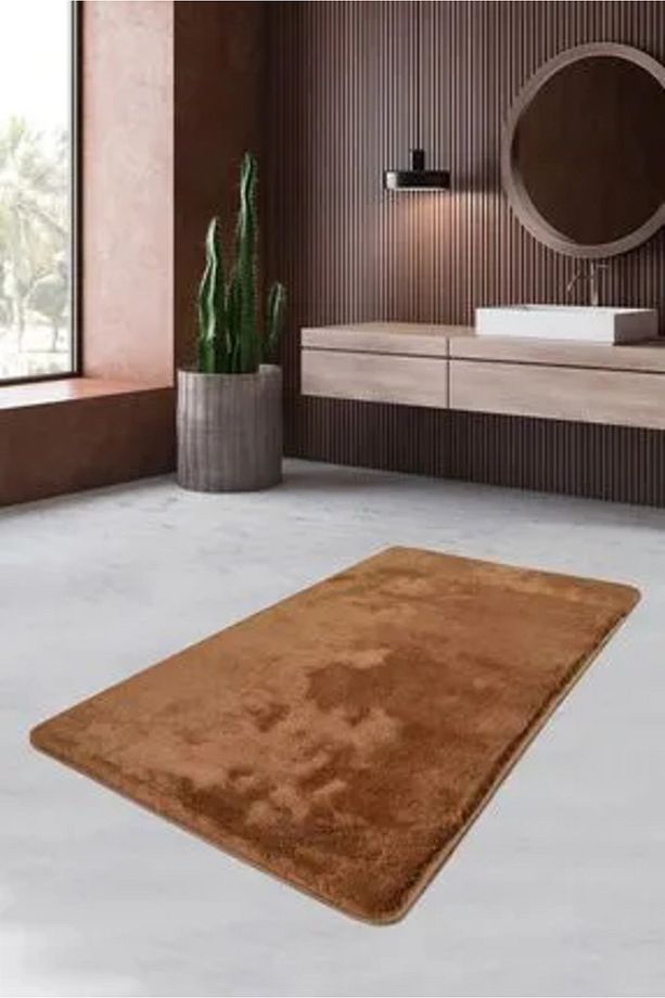 Havaı Bej 70x120 Cm Banyo Halısı Paspas Akrilik - 1