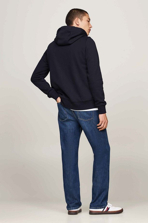 Erkek Marka Logolu Full Fermuarlı Kapüşonlu Sweatshirt - 4