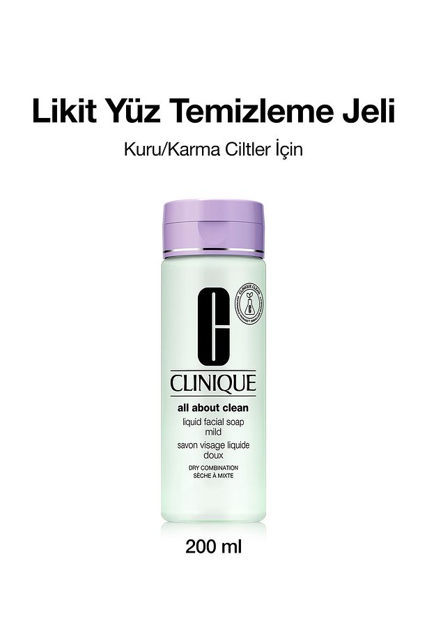 All About Clean™ Likit Yüz Temizleme Jeli, Hassas Cilt - Kuru/Karma Cilt Tipi (Tip2) - 200ml - 1